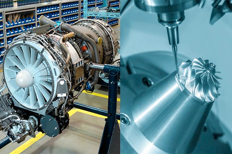 CNC machining of titanium alloy aviation structural components