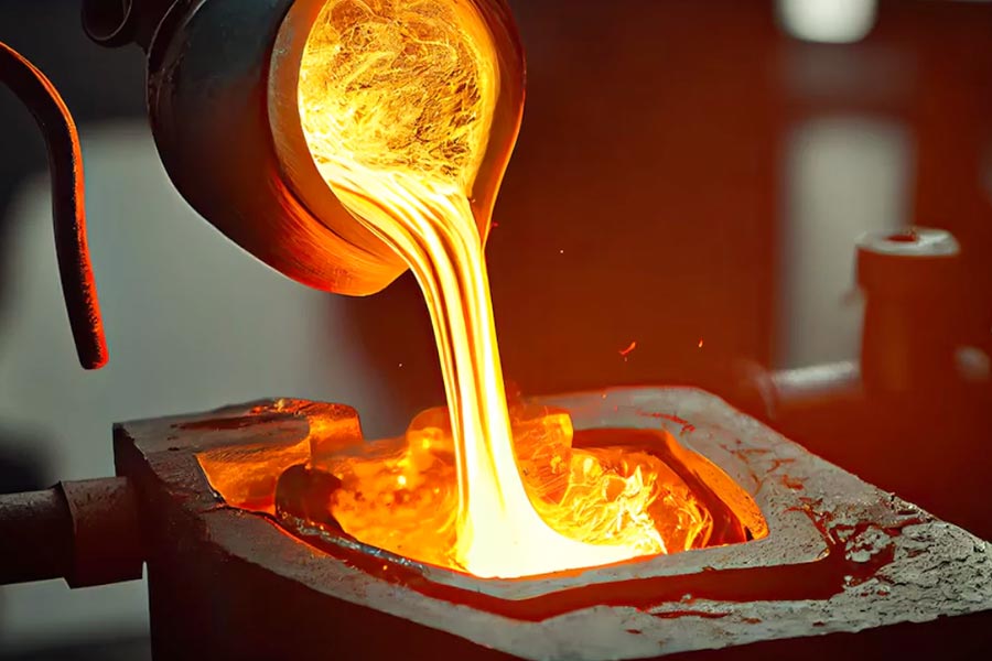 The operation process of metal casting