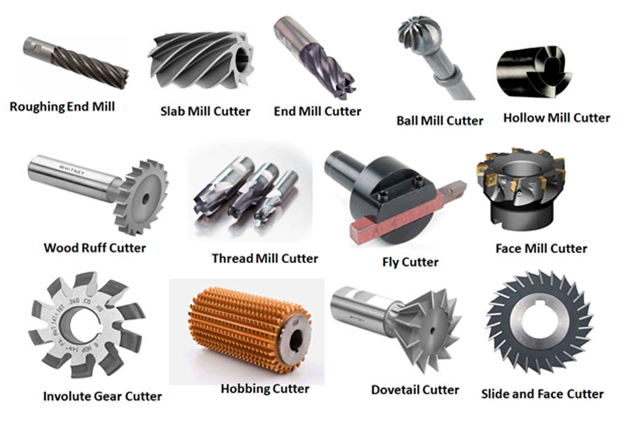 CNC milling tool types